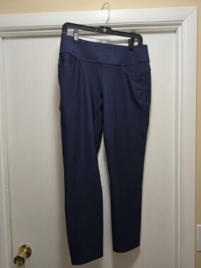 Puma Women's Dark Navy Stretch Leggings with Pockets